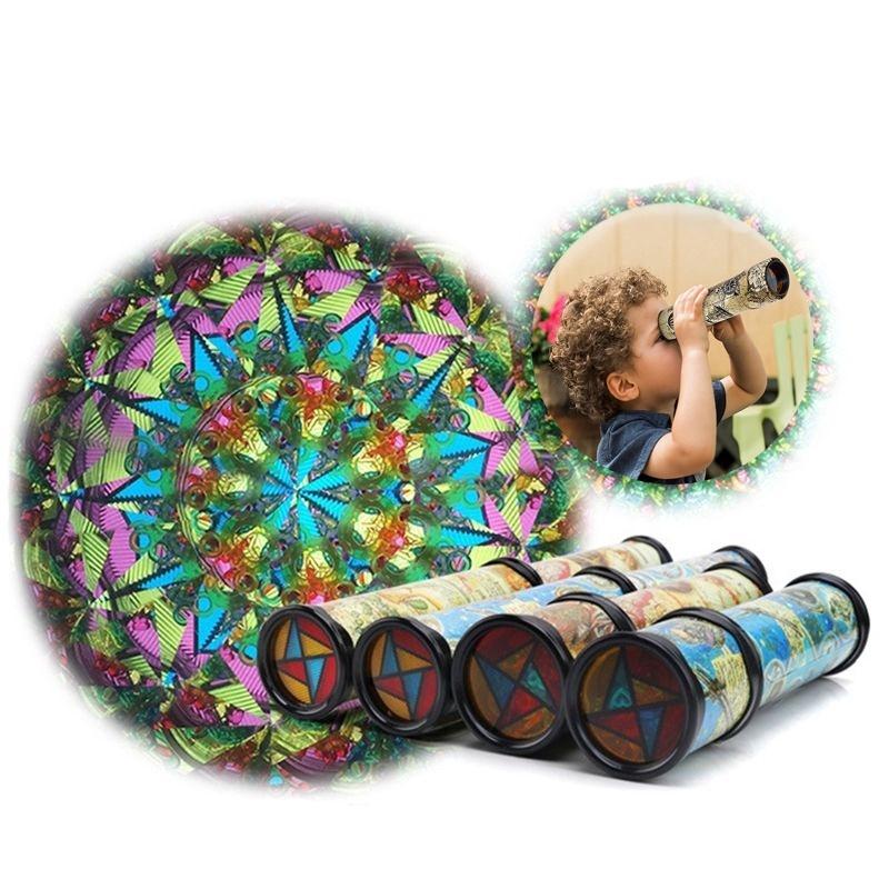 Kids Kaleidoscope Toy Educational Old World Kaleidoscope Magic Rotating Kaleidoscope Classic Toys for Children Boys Girls Gifts