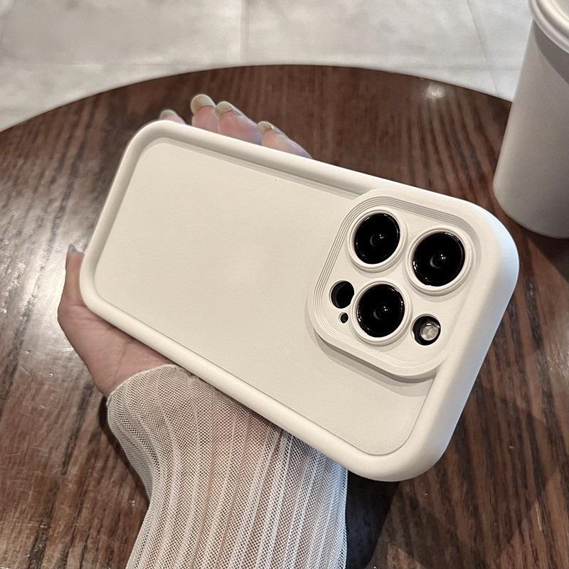 Fashion Candy Color Bumper Phone Case For iPhone 16 15 14 13 12 17 Pro Max Plus Stylish Thicken Shockproof Soft Protective Cover