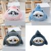 Blue Shark Cute Stuffed Keychain Soft Pp Cotton Fill Plush Toy For Kids Gift