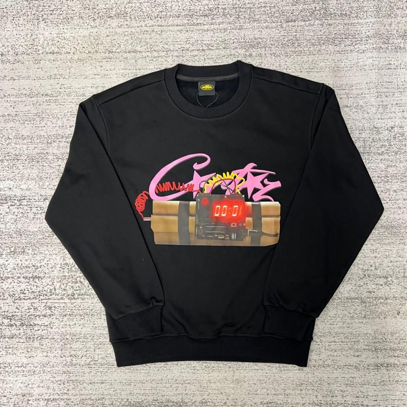 26 American Streetwear Graphic Print Crewneck Sweatshirt Loose Fit Teens