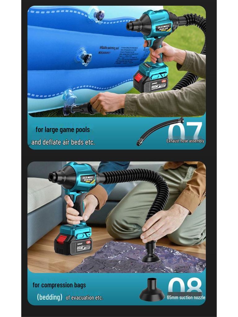 Brushless Industrial Lithium Battery Dust Blower Gun