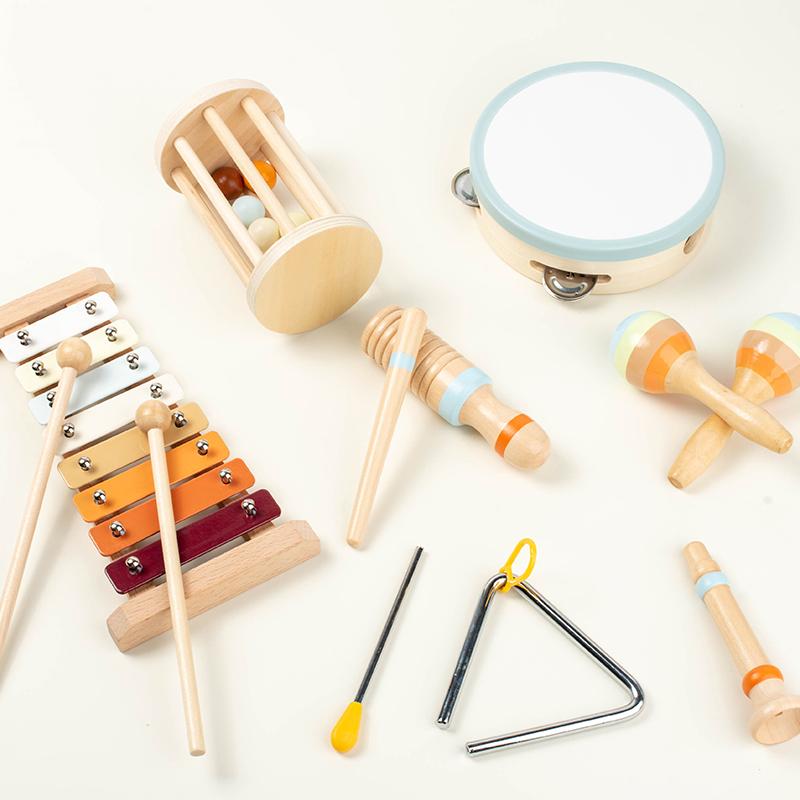 Baby Handheld Bell, Ringing Instrument, Early Childhood Education, Soothing Bed Bell, Wooden Gripping, Chewing Toy Baby Gift