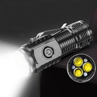 Yüksek Lümen Ultra Parlak El Feneri Su Geçirmez LED Boyutu Kompakt Taşınabilir Şarj Edilebilir Acil Fener Kamp Ekipmanı