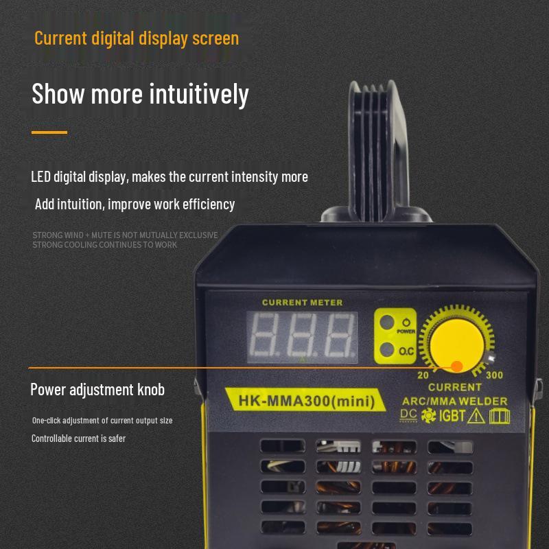 Mini Máquina de Solda Elétrica MMA Portátil 220V, Inversor DC Máquina de Solda Manual para Metalurgia Doméstica