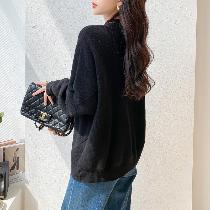 Mocana Women's Elegant Long-Sleeve Cashmere Sweater MKNJD2547