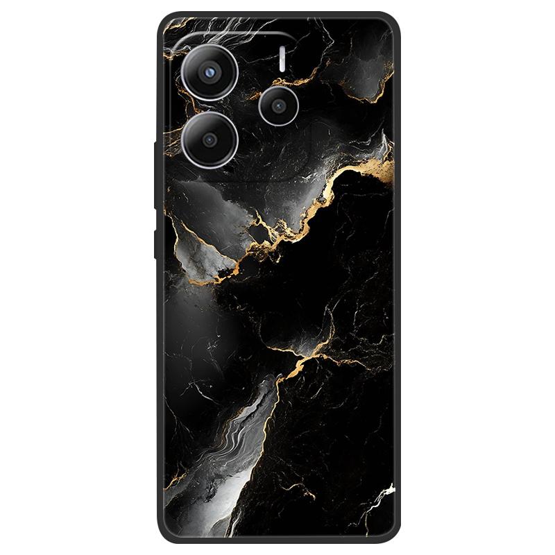 For Redmi Note 14 4G (Europe) Phone Case Marble Painting Pattern Soft Silicone Anti Drop Cover For Xiaomi Redmi Note14 4G Shell