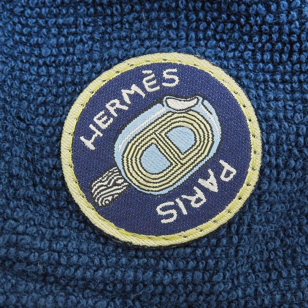 Excellent HERMES Hat Harper Bucket Hat Blue Cotton Women 58 Used