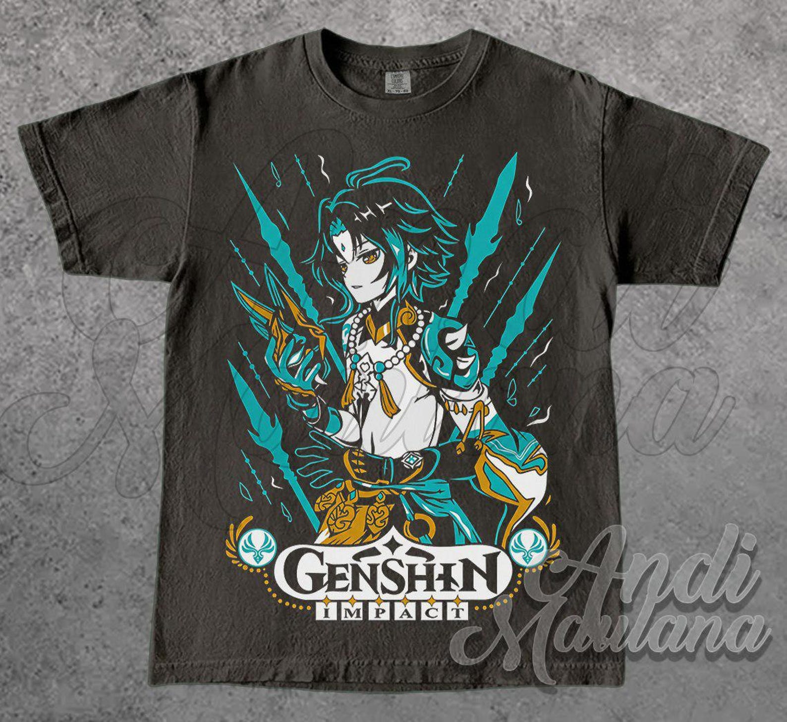Xiao Genshin Impact Game T-Shirt | Fantasy RPG Character Tee TNGN 4XL