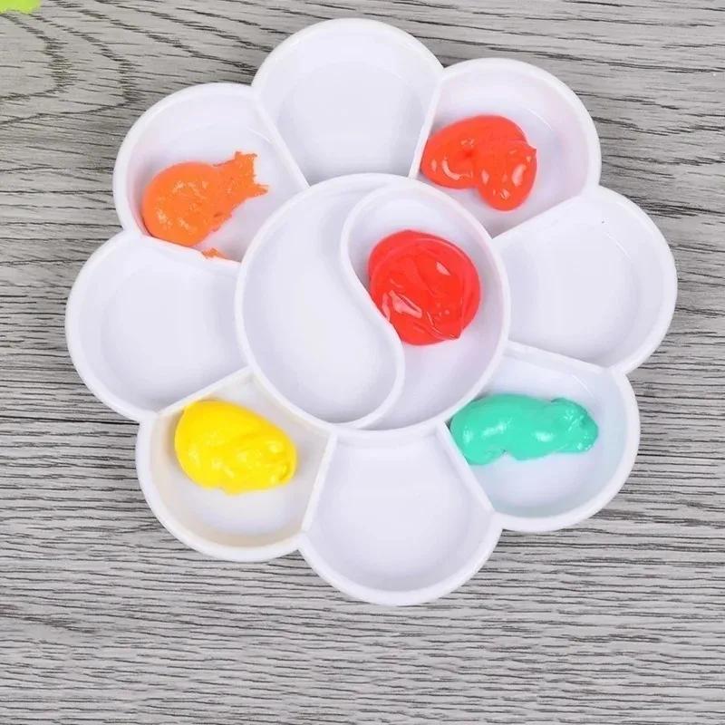 4Size Palette Art Alternatives Paint Tray Artist Watercolor Plastic Palette Supply White Watercolor Palette Pigment Tray Palette