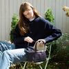 Logo Stitch Mini Tote Navy