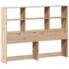 VidaXL Tête de lit avec rangement 160 cm bois massif de pin, tête de lit en bois, tête de lit avec rangement, tête de lit 855654