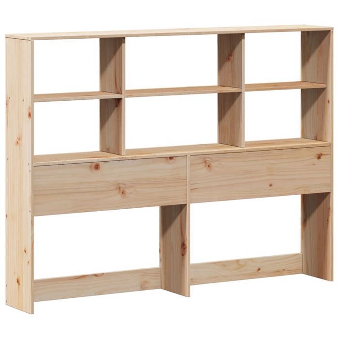 VidaXL Tête de lit avec rangement 160 cm bois massif de pin, tête de lit en bois, tête de lit avec rangement, tête de lit 855654