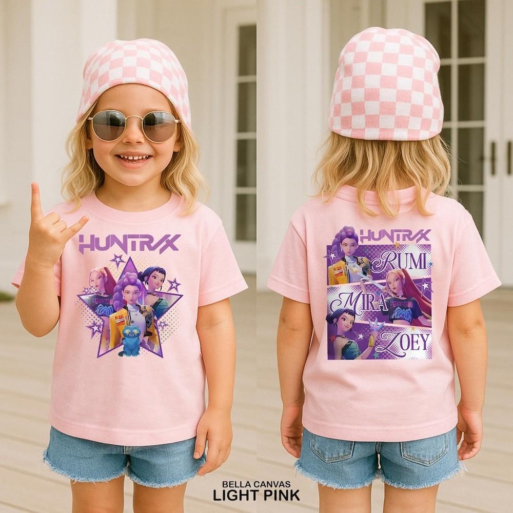 Huntrix T Shirt, Demon Hunters Shirt, Huntrix Girls T Shirt, Mira Rumi Joey Tee Unisex T-Shirt XXXL