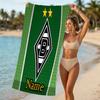 Personalisierbare Strandtücher mit Designs im Thema Borussia Mönchengladbach. Geeignet für den Strand, Yoga, Sport;ideal als Strandzubehör