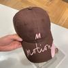 Letter embroidery splicing M standard baseball cap women's four-season versatile soft top cap sports running sun hat men