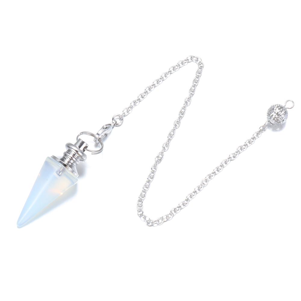 Růženín Přírodní Kámen Léčivý Krystal Kuželové Kyvadlo Amulet Reiki Kyvadlo Přívěsek