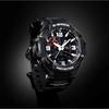 Casio Gravitymaster Military Style Flight Classic Pointer Dual Display Sports Waterproof Quartz Movement Rubber Strap Men Watches Black GA-1000-1A