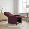 Recliner Chair Purple Fabric