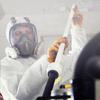 Full Face   Cover Facepiece Gas Mask for Painting Welding Disinfection