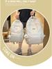Damen Rucksack im schlichten pastoralen Stil: Ideal für Campus, Reisen und Studenten - Große Kapazität für Junior High, High School und College.