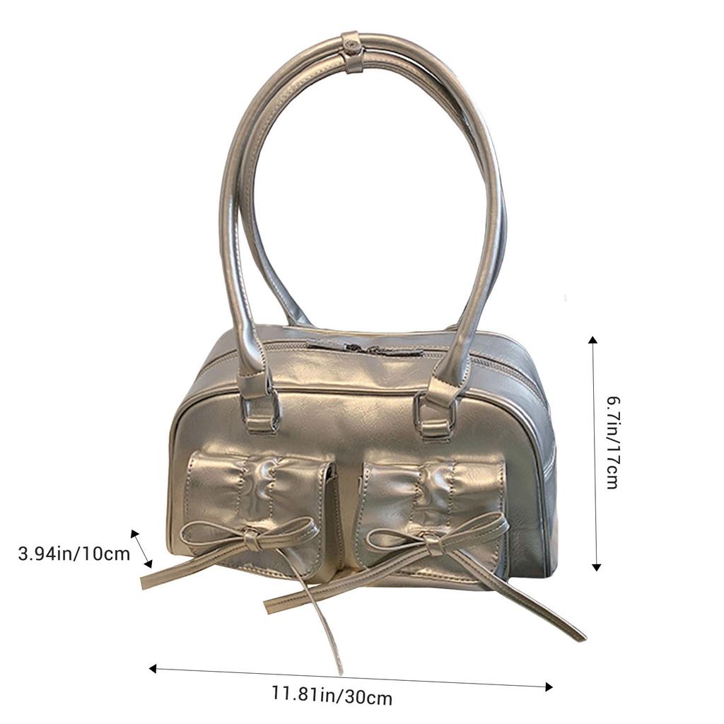 Ladies Elegant PU Shoulder Bag Fine Workmanship and Temperamental Handbag Exquisite Gift for Ladies Birthday