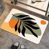Rendering Flower Toilet Decorative Floor Mat Absorbent Bathroom Floor Mat Diatom Mud Floor Mat Absorbent Floor Mat Toilet