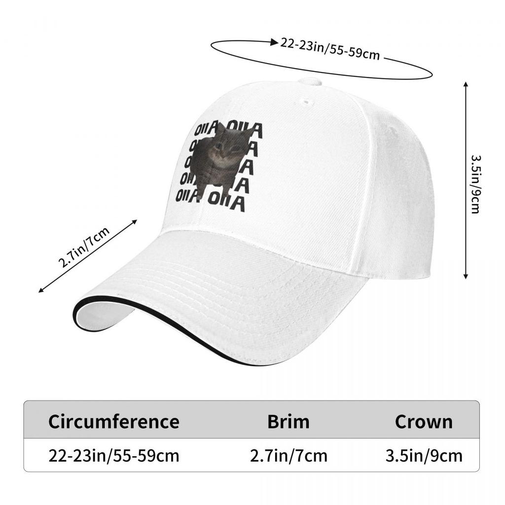 Baseball Caps Funny Oiia Cat Meme Casquette Men Women Sport Spring Hats