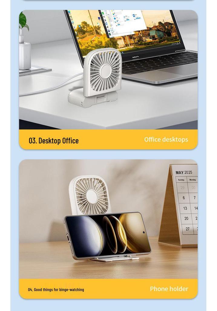 Ultra-thin Portable Neck Fan: Lightweight, Foldable, Rechargeable for Outdoor, Makeup, and Travel Use