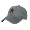 Rainbow Dog Embroidered Washed Canvas Baseball Cap Classic Fit Adjustable Hat Unisex Streetwear Fashion Accessory