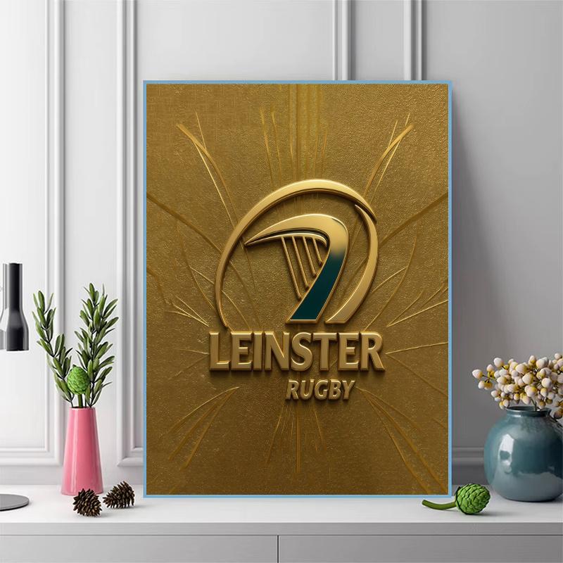 Leinster Rugby 100% Round Full Drill 5D DIY Diamond Painting Embroidery Cross Stitch Rhinestone Décor
