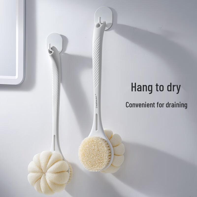 Creative Art Long Handle Double-Sided Bath Scrubber