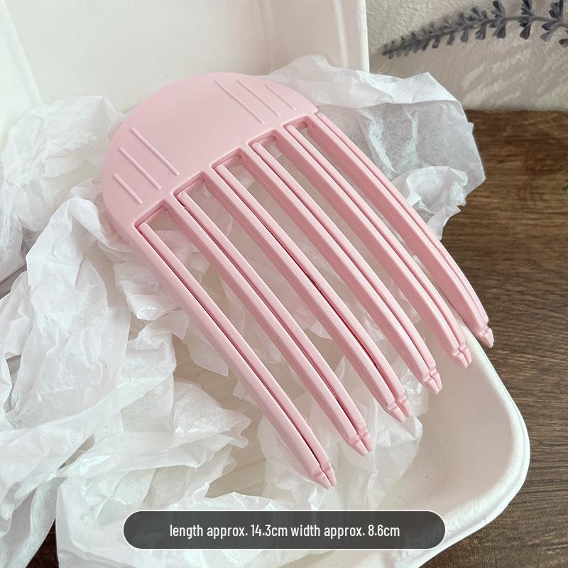 High Crown Styling Comb: Hair Root Volumizer & Geometric Padding Clip