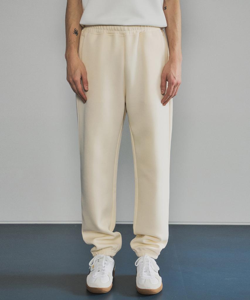 HALBKREIS LAYOUT P10036 Elastic Waist Jogger Pants_Cream