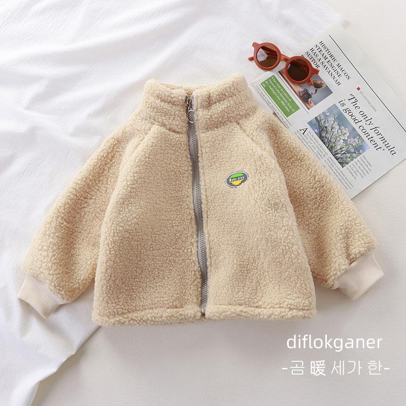 Kinder Lammfleecejacke mit Fleecejacke für Jungen und Mädchen Herbst und Winter Neuer Artikel für Babys