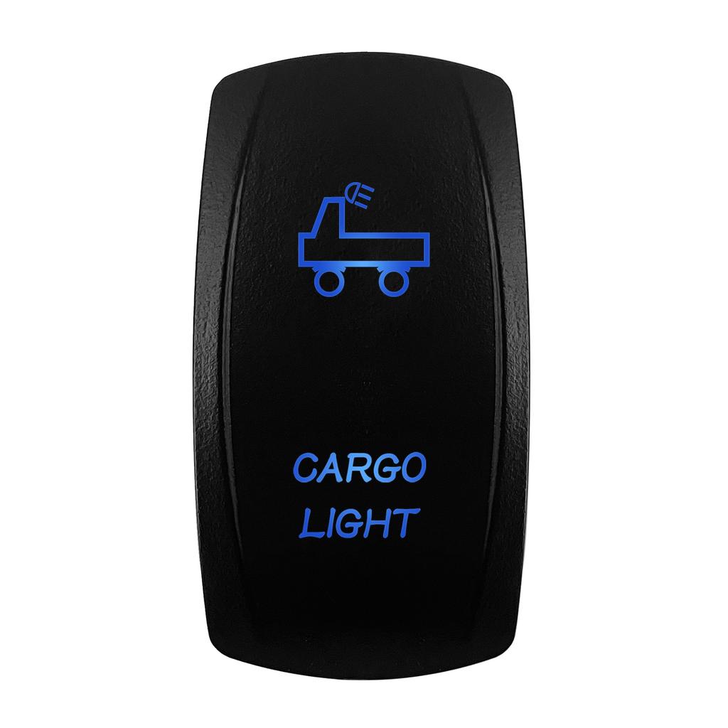 12V/24V Blue LED Rocker Switch Spot/Fog/Side Lights/Power/Inverter/Fan Toggle Waterproof On-Off | On-Off-On Switch Switches4