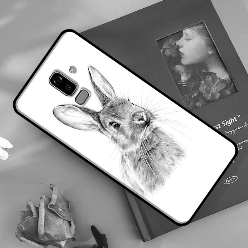 Cartoon Rabbit Bunny Cover For Samsung Galaxy J4 J6 Plus A6 A8 A7 A9 J8 2018 A3 A5 J1 J3 J7 J5 2016 2017 Case