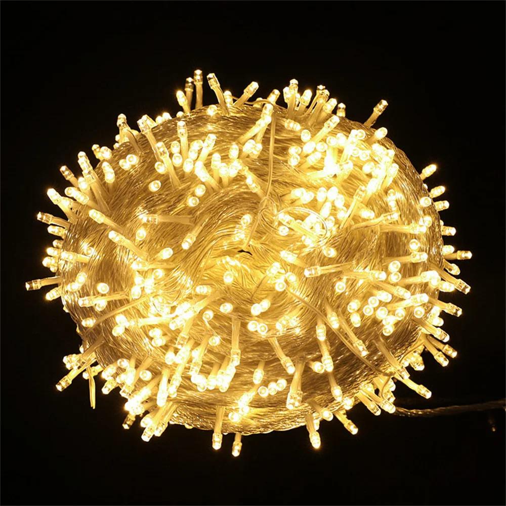 100M 200M 400M 500M Christmas String Light Outdoor 8 Modes Wedding Garlands Fairy Light for Home Garden Tree Party Decor