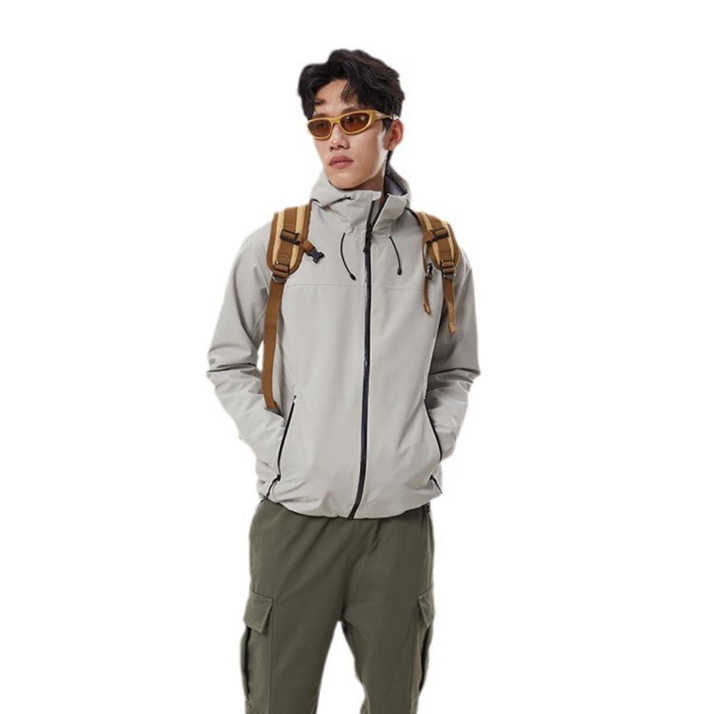 Lightweight waterproof jacket men's hard shell jacket women's hiking mountain climbing windproof shell thin jacket