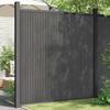 Fence Panel Gray 173 X 186 Cm WPC