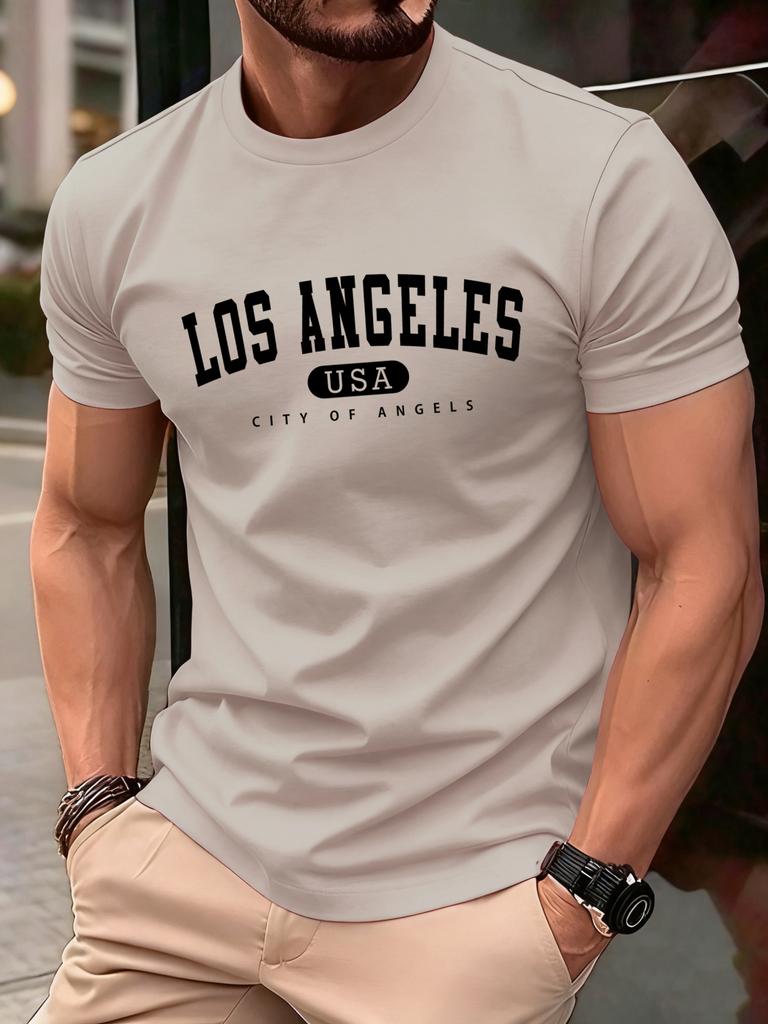 About Usa Art Letters Print Men Retro TShirt Casual Cotton T Shirts Loose Hip Hop Clothes Male ONeck Comfortable Short Sleeve