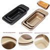 1 Pcs Rectangular Baking Bread Loaf Pan Black Golden Carbon Steel Nonstick Loaf Pan For Baking Homemade Bread Toast Brownies