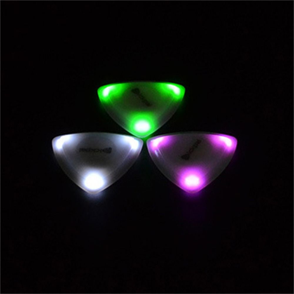 Bardzo czuła LED-owa kostka do gitary Automatyczne podświetlenie Świecące plektrum do gitary Gitara basowa Ukulele