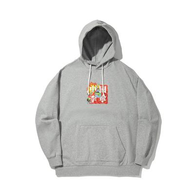 Li Ning Sam Taylor Artist Limited Edition Sportlich Lässig Minimalistisch Einfarbig Bedruckter Hoodie Herren Hoodies Hellgrau AWDV691-2