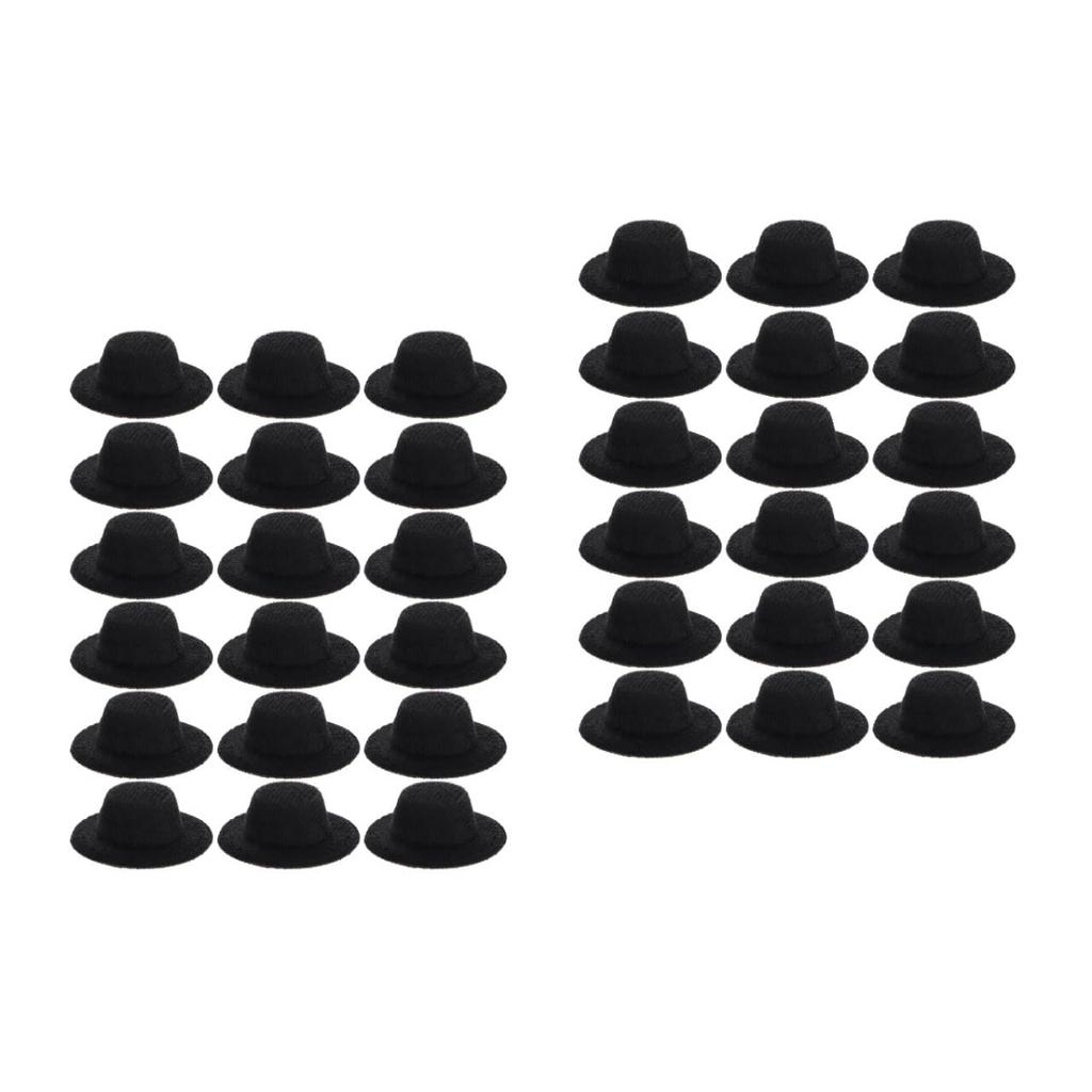 iplusmile Mini Formal Mini Fedora Mini Doll Miniature Doll Hats for DIY Dollhouse Set of 40 Hats, Hats, Hats, Kids, Use,