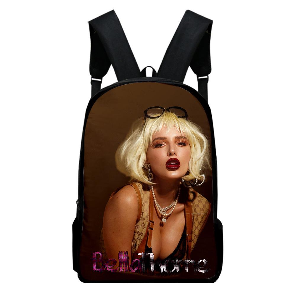 Harajuku Youthful  Bella Thorne Student School Bags Notebook Backpacks 3D Printed Oxford Waterproof Boys/Girls Travel Bags