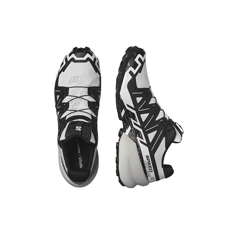 Salomon Speedcross 6 Gore-Tex Outdoor Comfort Cushioning Slip-Resistant Durable Waterproof Low-Top Hiking Shoes Men hiking shoes White Black 417389