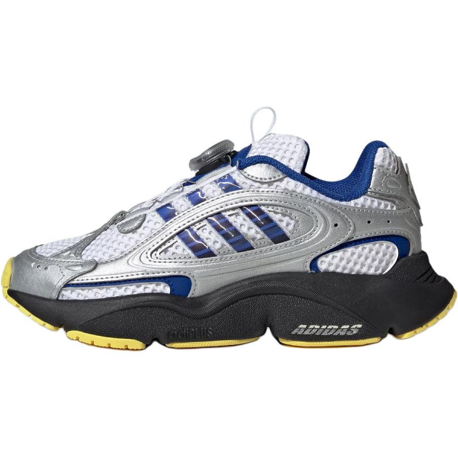 Adidas Originals Ozmillen J Shoes Comfortable Lightweight Durable Low Top Casual Shoes Kids Shoes Silver Blue JS2482