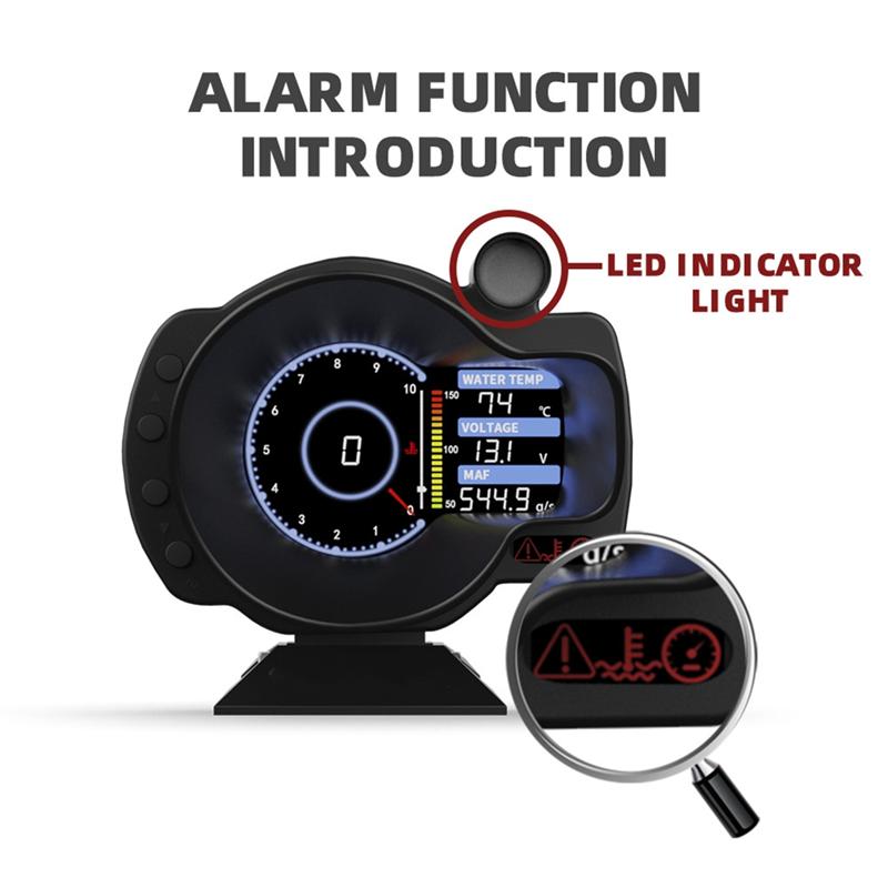 NEW-OBDII Meter Dashboard Speed Digital Display, RPM, Water Temperature, Voltage Gauge OBD2 Head Up Display For Car