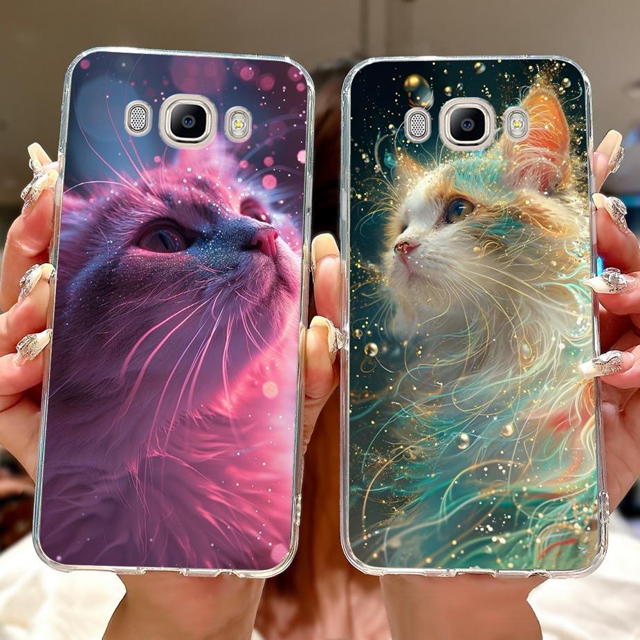 For Samsung Galaxy J5 2016 Case SM-J510F New Luxury Painted Cover Soft Silicone Phone Case For Samsung J3 J5 J7 2016 Fundas Capa