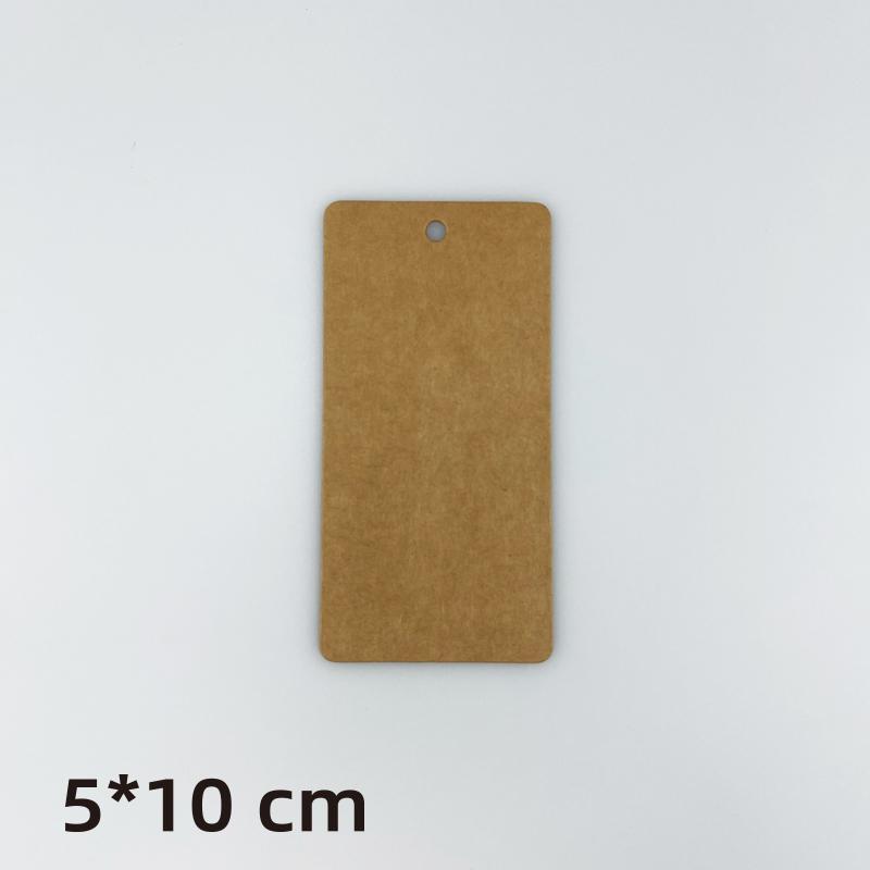 Blank Kraft Paper Card Hang Tag Jewelry Accessories Floral Art Clothing Labels Garment Tags DIY Alien Universal Hanging Rope